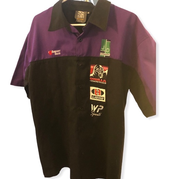Savi Speed Button Down Racing Mechanics 